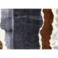 thumbnail image 1 of 2' x 3' Gray and Brown Abstract Southwest Washable Floor Mat, 1 of 1