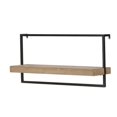 thumbnail image 1 of Minimal Rectangular Iron and Wood Wall Shelf, 1 of 1