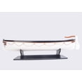 thumbnail image 1 of HomeRoots 401896 6 in. RMS Titanic Lifeboat Hand Painted Decorative Boat, Brown & White, 1 of 3