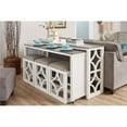 thumbnail image 1 of HomeRoots 402181 Stylish White Multi Functional Sofa Table Bar Set - 5 Piece, 1 of 3