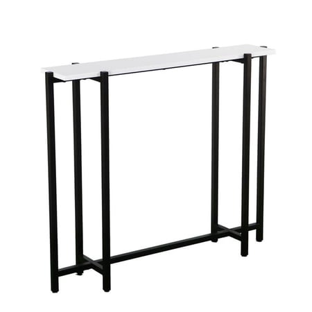 HomeRoots 402361 36 in. White & Black Frame Console Table