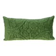 thumbnail image 1 of Olive Quilted Velvet Lumbar Throw Pillow, 1 of 3