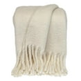 thumbnail image 1 of Luxury  White Handloomed Throw Blanket, 1 of 4