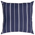 thumbnail image 1 of HomeRoots 403551 22 x 22 x 6.25 in. Pin Striped Indoor Outdoor Throw Pillow, Navy Blue, 1 of 3