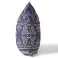 thumbnail image 1 of HomeRoots 411098 6 x 26 x 26 in. Blue & Pink Zippered Damask Indoor & Outdoor Throw Pillow, 1 of 5