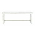 thumbnail image 1 of 48" Rustic White Distressed Bench, 1 of 2