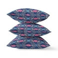 thumbnail image 1 of HomeRoots 417450 5 x 26 x 26 in. Indigo & Pink Zippered Geometric Indoor & Outdoor Throw Pillow, 1 of 5