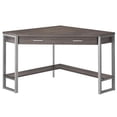 thumbnail image 1 of HomeRoots 333554 30 in. Particle Board & Silver Metal Computer Desk, 1 of 4