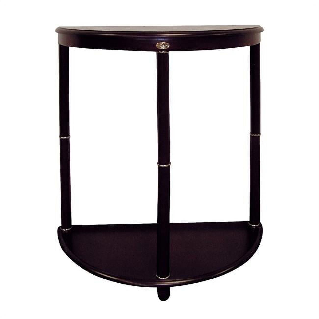 HomeRoots 469051 26 x 10 x 23 in. Dark Brown Manufactured Wood Half