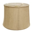 thumbnail image 1 of HomeRoots 469763 19 in. Golden Fiber Throwback Drum Burlap Lampshade Jute, 1 of 5