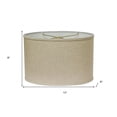 thumbnail image 1 of HomeRoots 470204 12 in. Throwback Oval Linen Lampshade Dark Wheat, 1 of 2