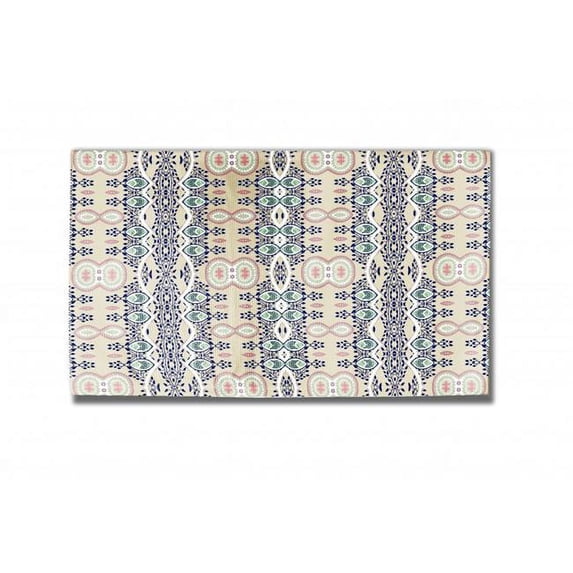 HomeRoots 471045 5 x 7 ft. Oriental Rectangle Area Rug, Beige & Green