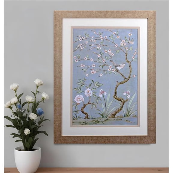 HomeRoots 476061 Spring Mural I Brown Framed Wall Art