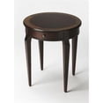 thumbnail image 1 of HomeRoots 476428 24 in. Dark Brown & Cherry Nouveau Manufactured Wood Round End Table with Drawer, 1 of 3