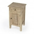 thumbnail image 1 of HomeRoots 476476 24 x 14 x 12 in. Natural Brown Solid Wood End Table with Cabinet & Drawers, 1 of 3