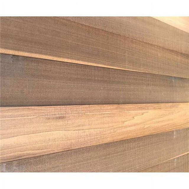 HomeRoots 478480 0.25 x 5 x 48 in. Thermo Treated Brown Rustic Wood Large Wall Plank Set