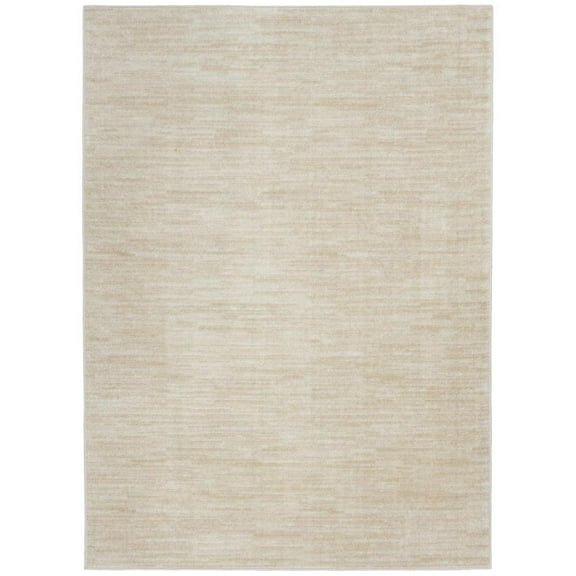 HomeRoots 479506 6 x 9 ft. Ivory & Beige Non Skid Indoor & Outdoor Rectangle Area Rug