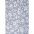 thumbnail image 1 of HomeRoots 479709 5 x 7 ft. Grey Floral Washable Area Rug, 1 of 4