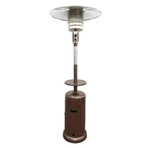 HomeRoots 48000 BTU Bronze Steel Propane Cylindrical Pole Standing Patio Heater