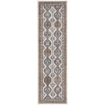thumbnail image 1 of HomeRoots 480332 2 x 8 ft. Ivory Southwestern Power Loom Non Skid Runner Area Rug, 1 of 5