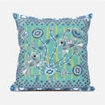thumbnail image 1 of HomeRoots 481267 16 x 16 in. Grey & White Peacock Broadcloth Floral Zippered Pillows, 1 of 3