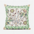 thumbnail image 1 of HomeRoots 481299 20 x 20 in. Green & Yellow Peacock Broadcloth Floral Zippered Pillows, 1 of 3