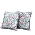 thumbnail image 1 of HomeRoots 482097 5 x 26 x 26 in. White & Blue Blown Seam Floral Indoor & Outdoor Throw Pillow, 1 of 5