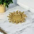 thumbnail image 1 of HomeRoots 483183 7 in. Gold Sunburst Cast Iron Handmade Vanity Tray, 1 of 1