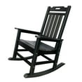 thumbnail image 1 of HomeRoots 486113 42 in. Black Heavy Duty Plastic Rocking Chair, 1 of 3