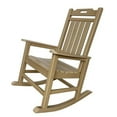thumbnail image 1 of HomeRoots 486115 42 in. Heavy Duty Plastic Rocking Chair, Sandy Brown, 1 of 3