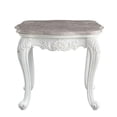 thumbnail image 1 of HomeRoots 486371 24 in. Marble & Polyresin Rectangular End Table, White & Marble, 1 of 6