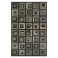 thumbnail image 1 of HomeRoots 486872 8 x 10 ft. Checkered Stain Resistant Rectangle Area Rug, Block Beige & Teal, 1 of 5