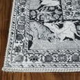 thumbnail image 1 of HomeRoots 486886 7 x 9 ft. Medallion Stain Resistant Rectangle Area Rug, Charcoal, 1 of 5