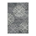 thumbnail image 1 of HomeRoots 486923 2 x 3 ft. Medallion Power Loom Stain Resistant Rectangular Area Rug, Slate & Gray, 1 of 5