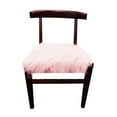 thumbnail image 1 of HomeRoots 488575 33 x 21 x 23 in. Blush Faux Fur & Dark Brown Solid Color Side Chair, 1 of 5