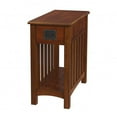 thumbnail image 1 of HomeRoots 488973 24 in. Manufactured Wood Rectangular End Table with Drawer & Shelf, Light Brown, 1 of 3