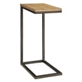 thumbnail image 1 of HomeRoots 493228 25.3 x 10 x 16 in. Black & Oak Solid Wood Rectangular End Table, 1 of 5