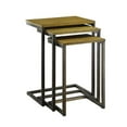 thumbnail image 1 of HomeRoots 493258 23.5 x 18 x 12 in. Black & Brown Solid Wood Rectangular End Table, 1 of 5