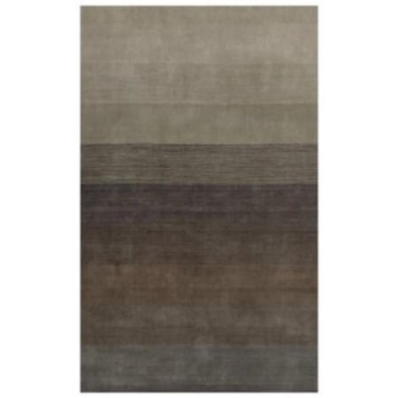 HomeRoots 493291 8 x 10 ft. Expresso & Brown Hand Loomed Rectangle Area Rug