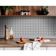 thumbnail image 1 of 5" X 5" Black and White Pinna Peel and Stick Removable Tiles, 1 of 9