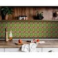 thumbnail image 1 of 5" X 5" Green Leva Removable Peel and Stick Tiles, 1 of 9
