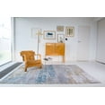 thumbnail image 1 of HomeRoots 5' X 7' Blue And Yellow Abstract Non Skid Area Rug, 1 of 8