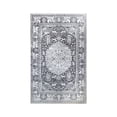thumbnail image 1 of 5' X 7' Charcoal Medallion Stain Resistant Area Rug, 1 of 7