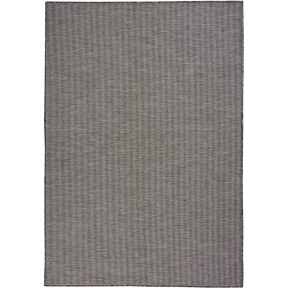 HomeRoots 522505 5 x 7 ft. Charcoal Power Loom Rectangle Area Rug