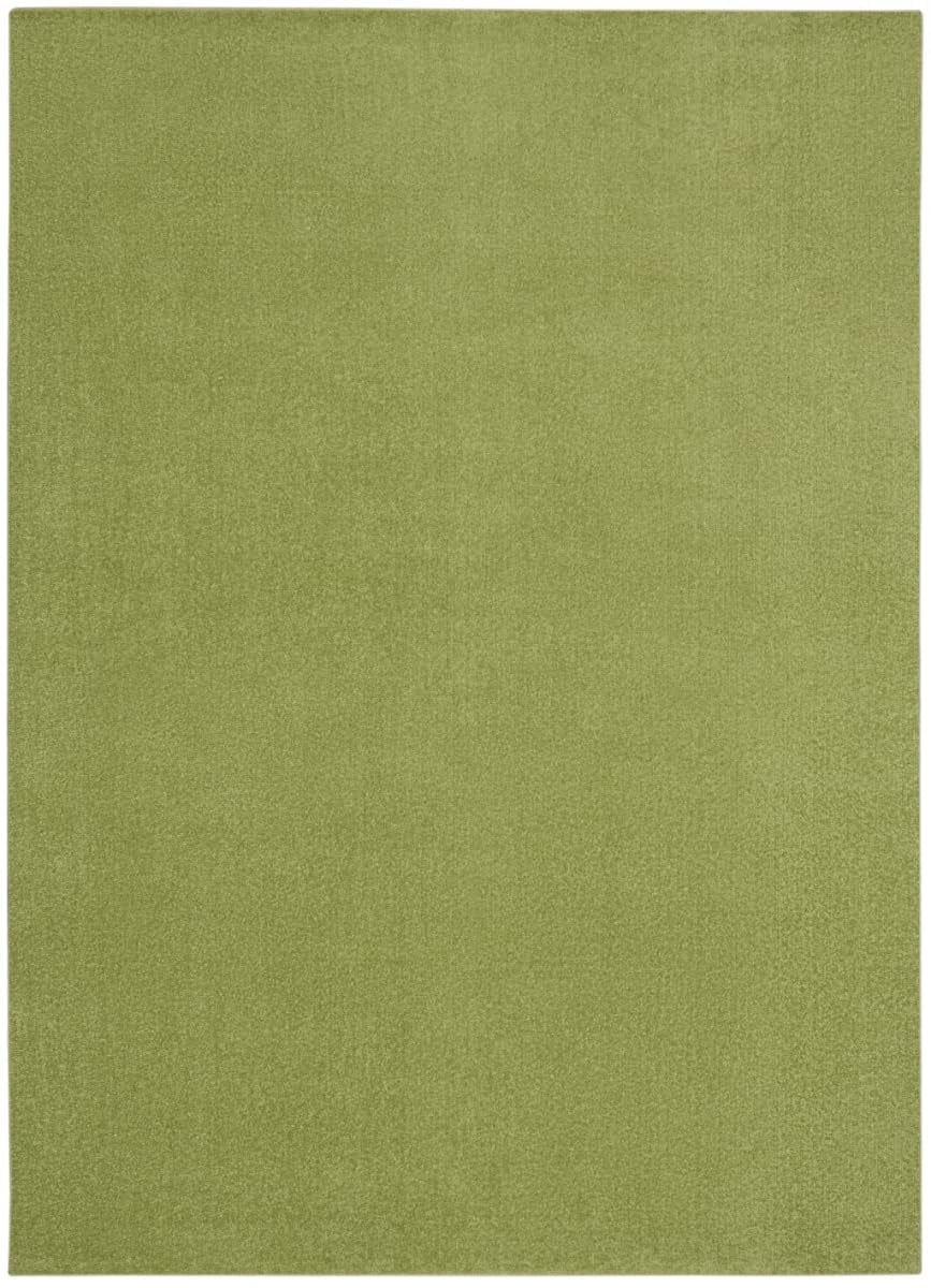 HomeRoots 479492 5 x 7 ft. Green Non Skid Indoor & Outdoor Rectangle Area Rug