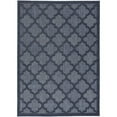 thumbnail image 1 of HomeRoots 5' X 7' Navy Blue Ikat Indoor Outdoor Area Rug, 1 of 6