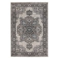 thumbnail image 1 of 5' x 8' Blue and Brown Medallion Power Loom Area Rug, 1 of 9
