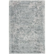 HomeRoots 5' X 8' Blue And Gray Abstract Hand Woven Area Rug