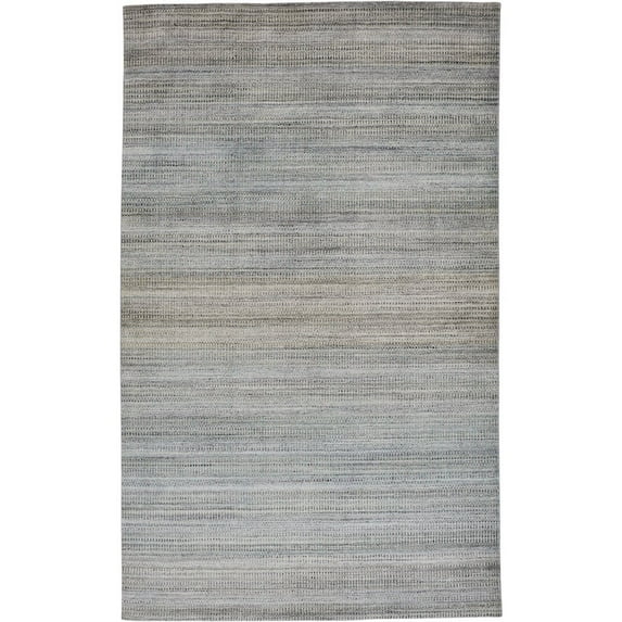 5' X 8' Blue Gray And Purple Ombre Hand Woven Area Rug