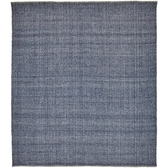 5' X 8' Blue Hand Woven Area Rug